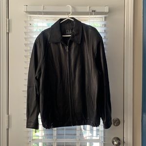 EUC JOS A BANK MENS LEATHER JACKET BUTTERY SOFT